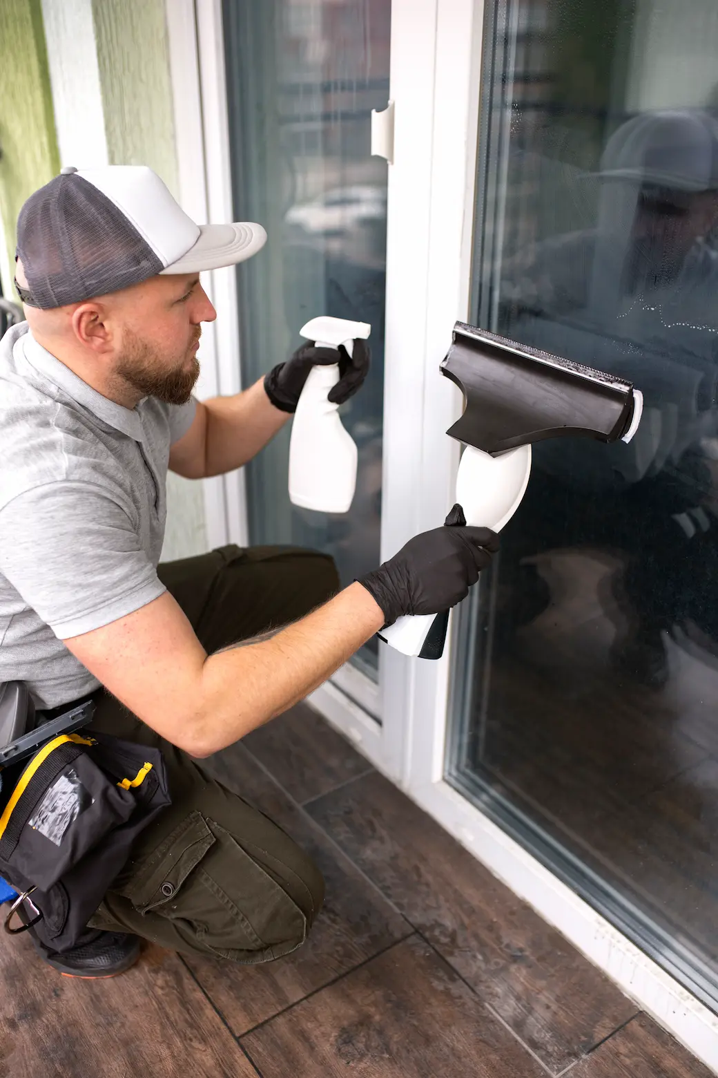 Window cleaning offer by Extreme Clean & Handyman: Professional window cleaning for spotless and clear views.